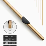 Lux Long Cabinet Drawer and Door Pulls - gold-black-1000mm