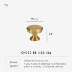 Lux Solid Brass Cabinet Drawer Handles and Knobs - CH039-BB-N25